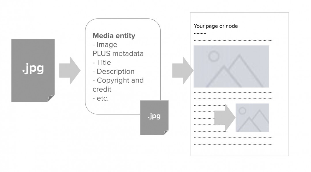 Diagram of a file embed using media view modes.
